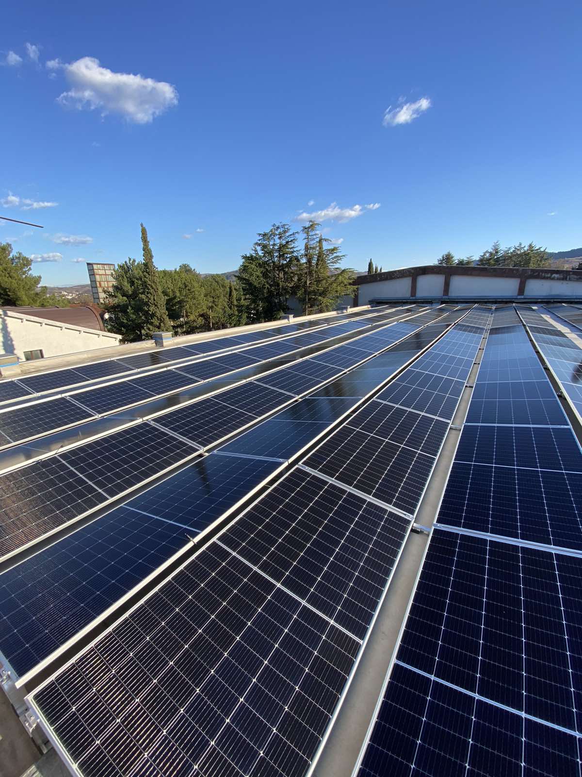 MWH EPC solar plant aerial view